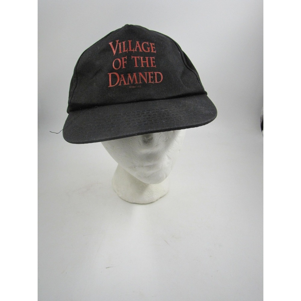 Vintage Village Of The Damned Hat Cap Snap Back One Size Black KC 90s Horror